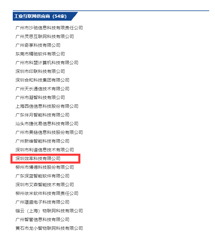 祝賀效率科技入選廣東省工業(yè)互聯(lián)網產業(yè)聯(lián)盟會員 祝賀效率科技入選廣東省工業(yè)互聯(lián)網產業(yè)聯(lián)盟會員